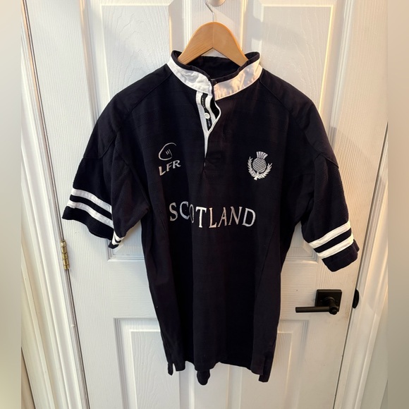 Scotland mens Rugby Shirt - Navy - Picture 1 of 6